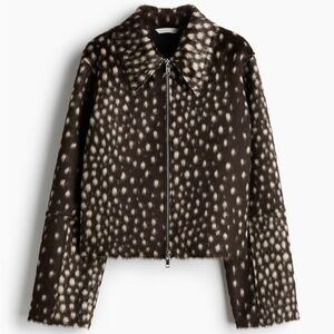 H&M Faux Fur Jacket and Skirt NWT BOTH MEDIUM